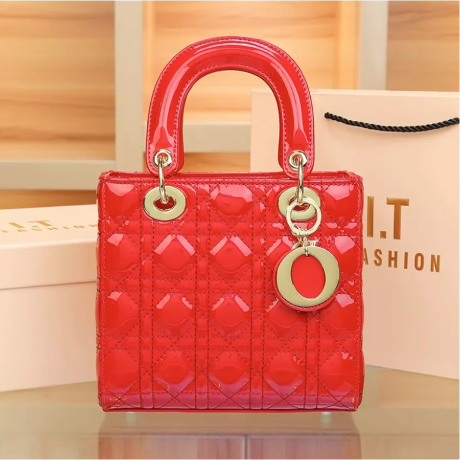 香港專櫃戴妃包-紅色