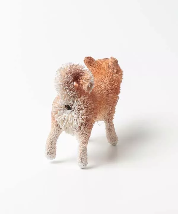 《椰子做的》菲律賓工匠手工製作的柴犬家飾