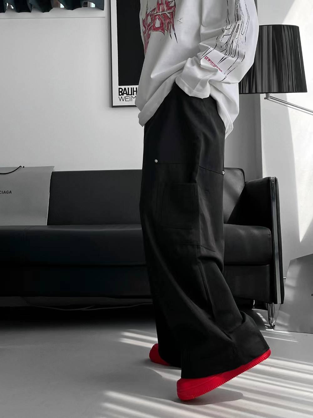 【JA】韓國🇰🇷美式Cargo pants 大口袋 寬鬆休閒工裝褲