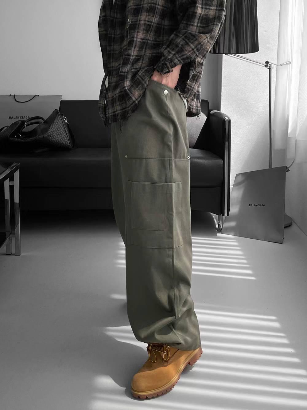 【JA】韓國🇰🇷美式Cargo pants 大口袋 寬鬆休閒工裝褲