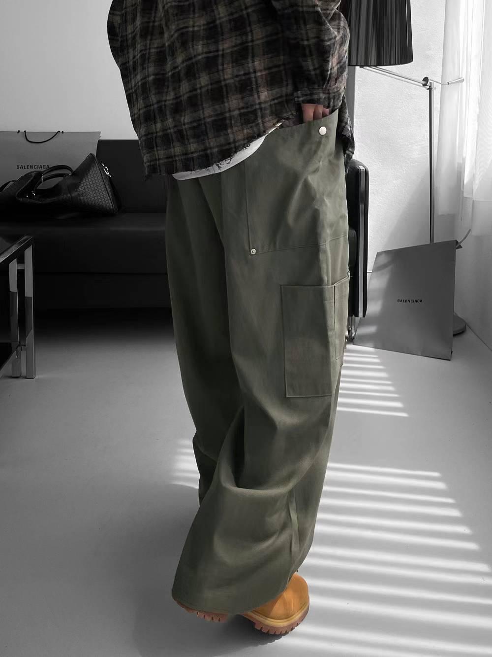 【JA】韓國🇰🇷美式Cargo pants 大口袋 寬鬆休閒工裝褲