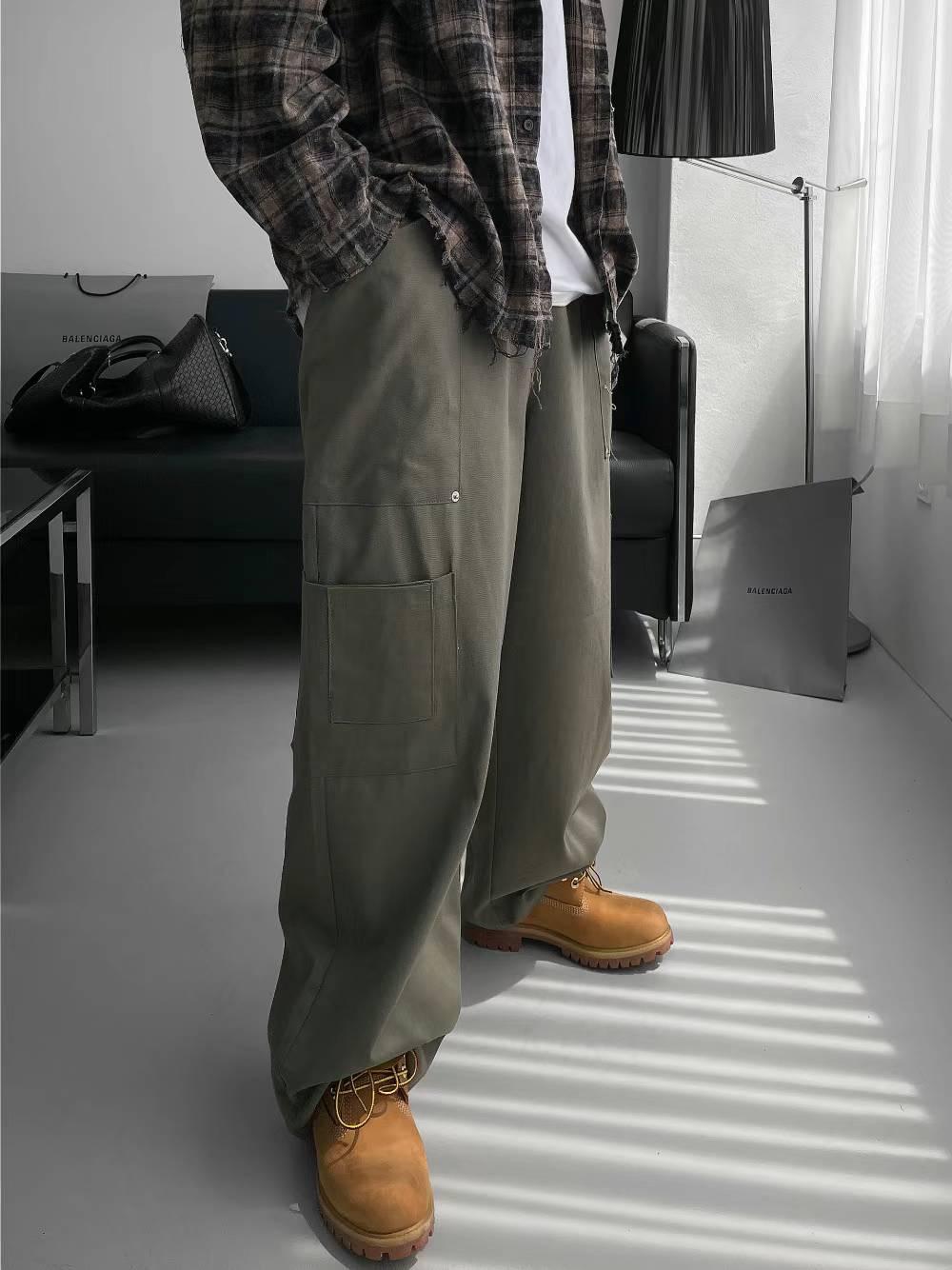 【JA】韓國🇰🇷美式Cargo pants 大口袋 寬鬆休閒工裝褲
