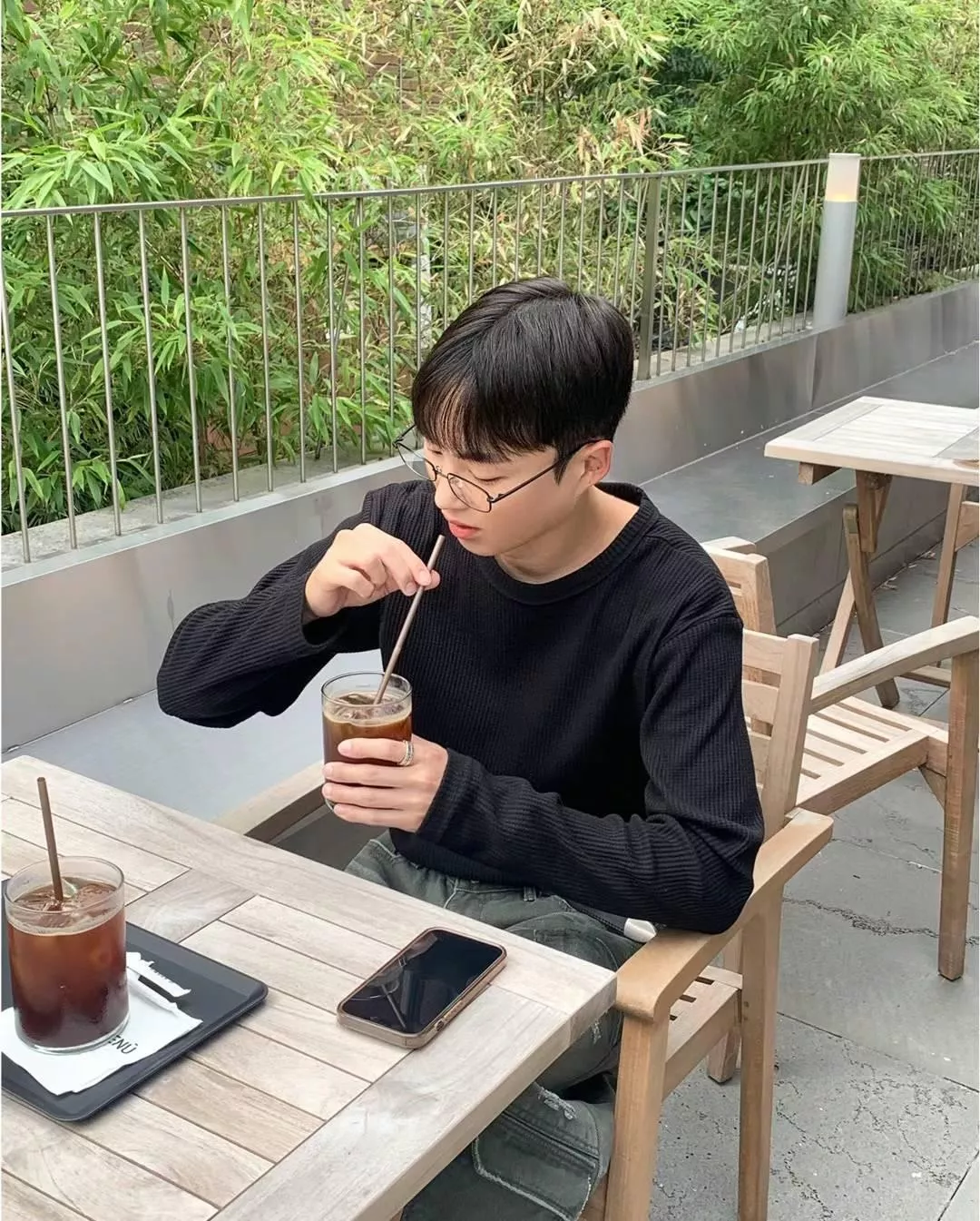 【JA】韓國🇰🇷 修身中性寬鬆 彈性棉素色長袖上衣