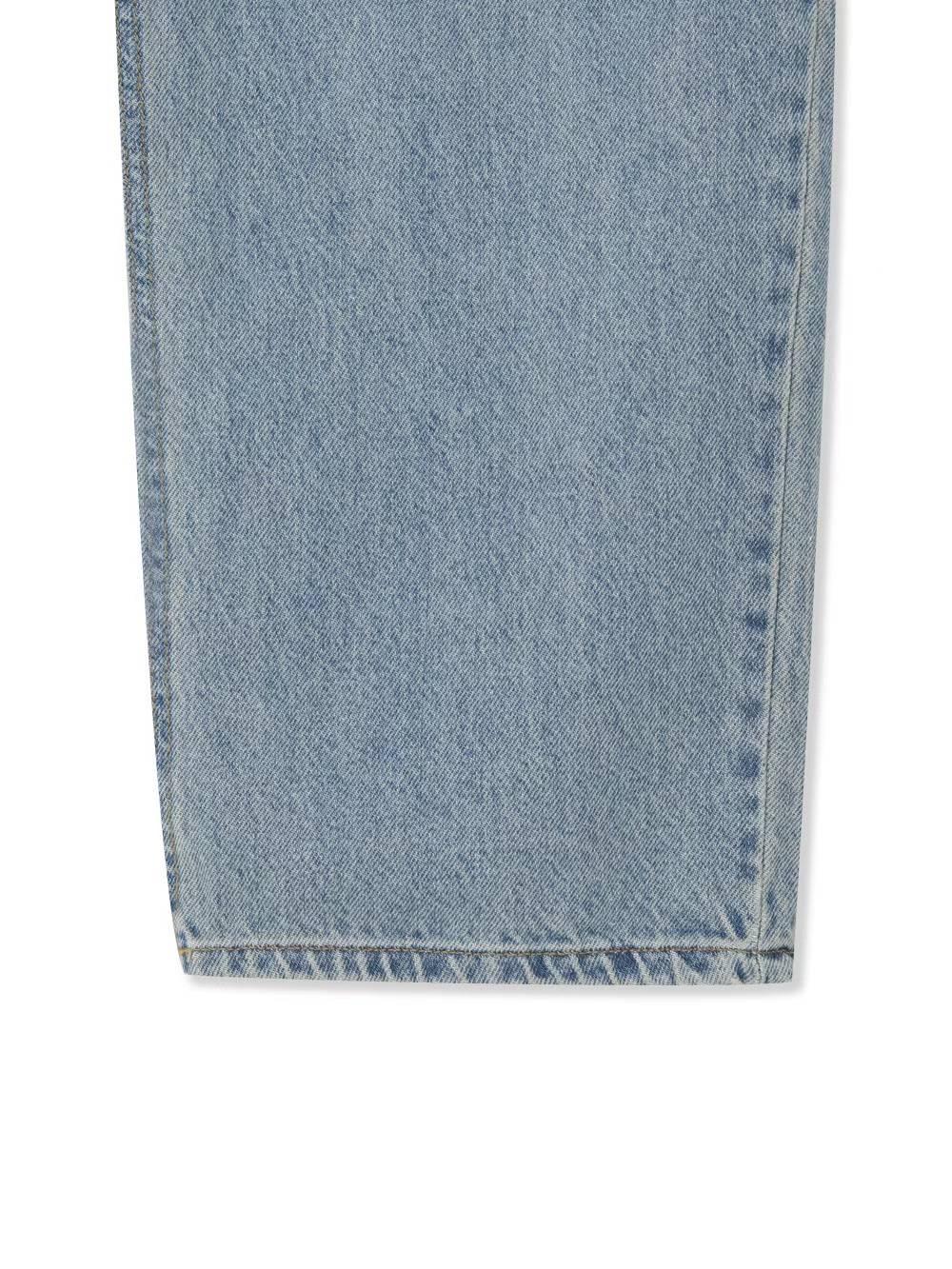 【JA】韓國🇰🇷淺色基本款 前後刷舊褪色 Baggy jeans款牛仔褲