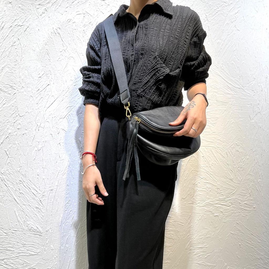 DANDT真皮女包手工頭層牛皮馬鞍包胸包單肩包斜挎包男女款(23 JUN CAR)文藝真皮包