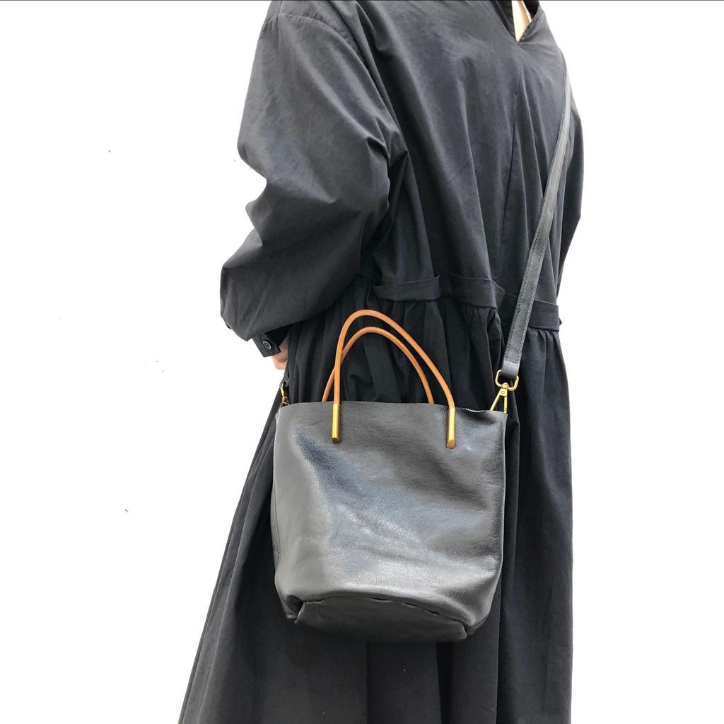 DANDT文藝真皮包復古真皮手工 頭層牛皮 單肩包 斜跨包 手提包 女款式(23 JUN CAR)文藝真皮包