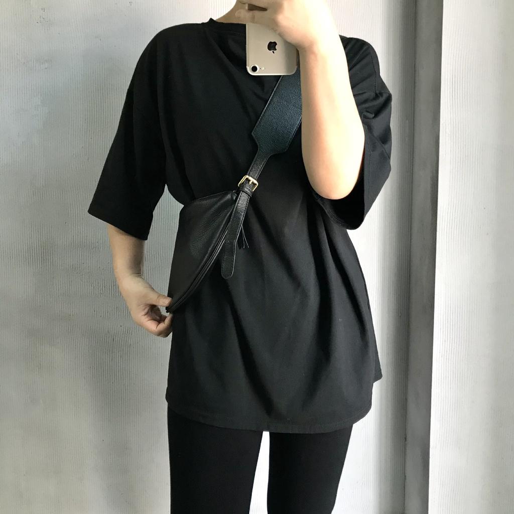 DANDT文藝真皮包真皮女包手工頭層牛皮月亮包月牙包胸包斜挎包(23 JUN CAR)文藝真皮包