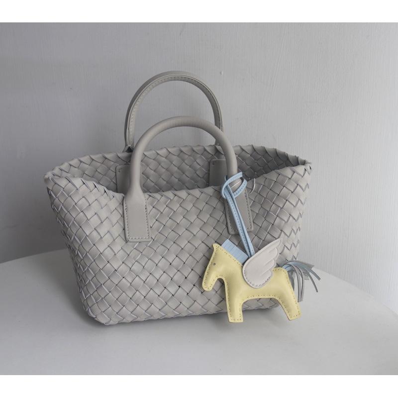 DANDT里外全皮~糖果色小tote~雙面編織羊皮小托特手提包歐美簡約單肩女(23 JULY THU) 歐美包款
