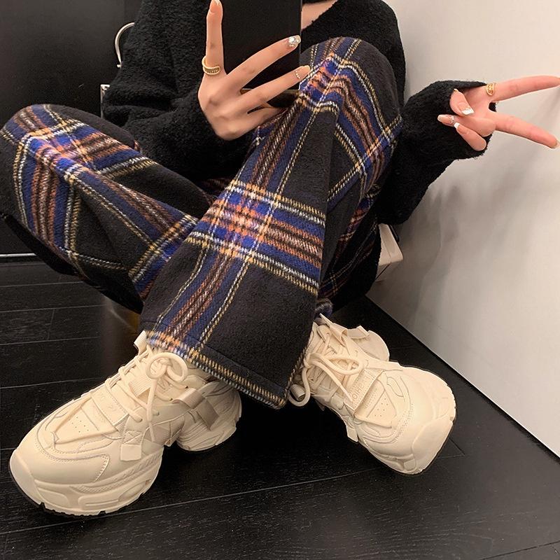 DANDT 韓版Chic厚底牛皮老爹鞋2023春新款松糕中跟小白鞋運動風休閒鞋女(23 JUN BSH) 歐美女鞋