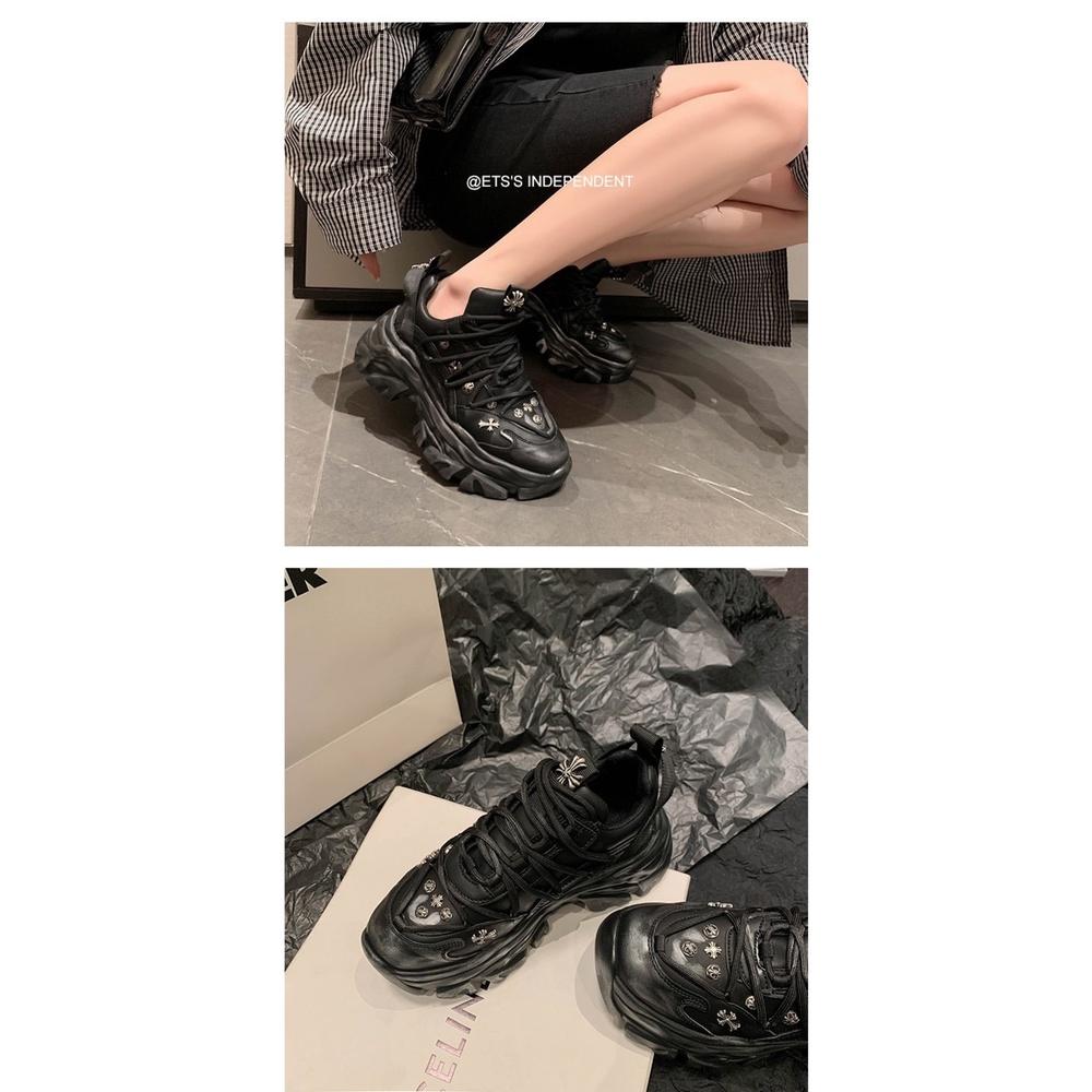 真皮老爹鞋DANDT時尚牛皮卯釘潮流休閒厚底鞋（23 FEB TAI）同風格請在賣場搜尋-歐美女鞋