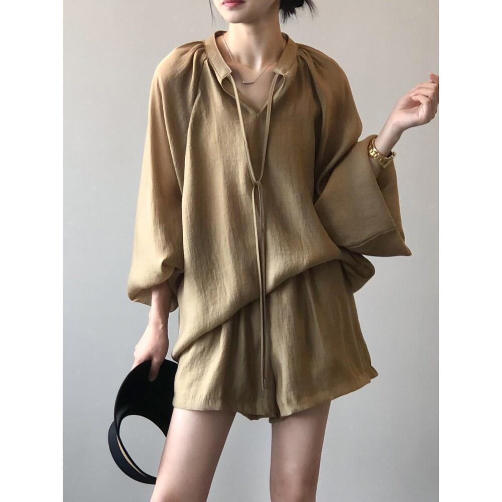 防曬套裝DANDT時尚輕薄長袖短褲防曬衣（23 APR DOU）同風格請在賣場搜尋-歐美服飾
