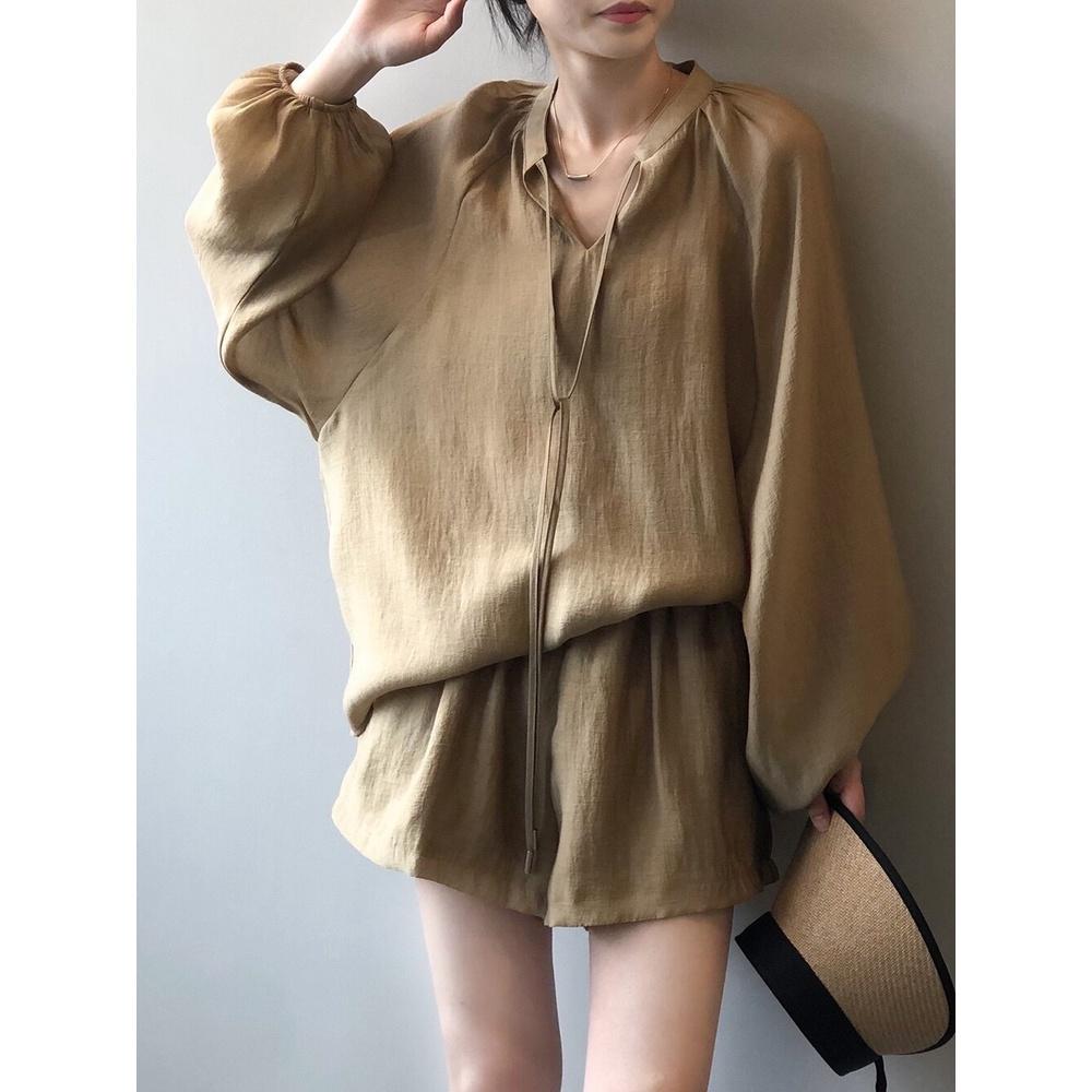 防曬套裝DANDT時尚輕薄長袖短褲防曬衣（23 APR DOU）同風格請在賣場搜尋-歐美服飾