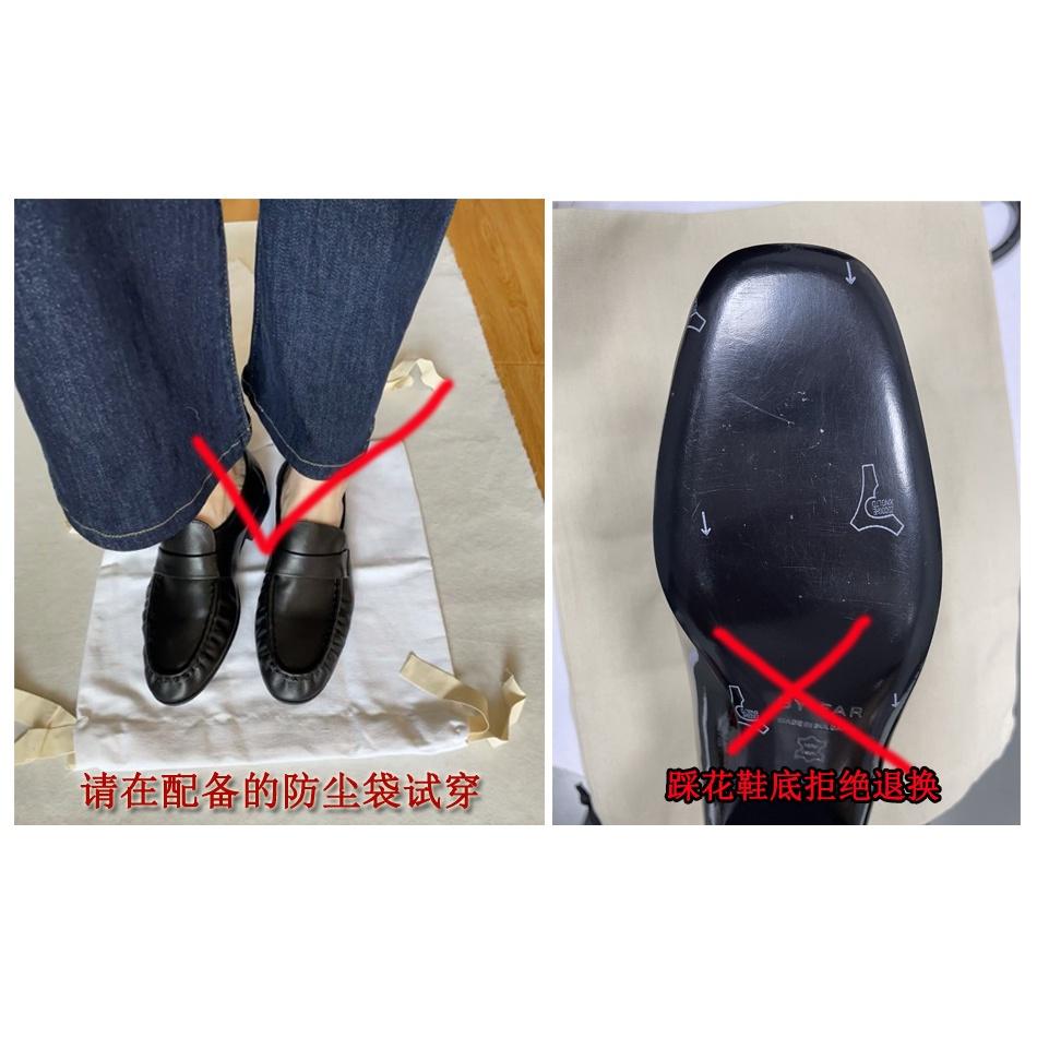 DANDT極簡女鞋肯豆款小牛皮圓頭平底單鞋舒適一腳蹬樂福鞋canal(23 DEC TRA) 外銷女鞋