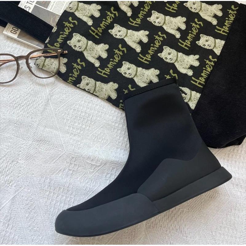 彈力短靴DANDT百搭法式輕便拉鍊彈力短靴（24 JAN TA)同風格請在賣場搜尋-華流女鞋