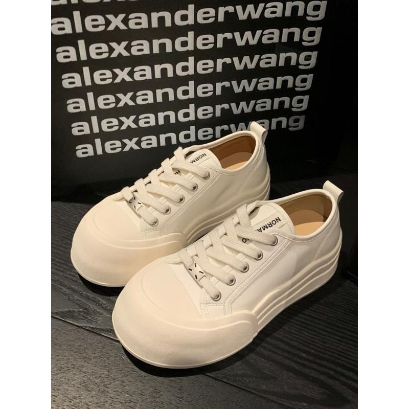 真皮休閒鞋DANDT百搭真皮波浪紋圓頭厚底休閒鞋（24 JAN WXY AB610-1)同風格請在賣場搜尋-華流女鞋