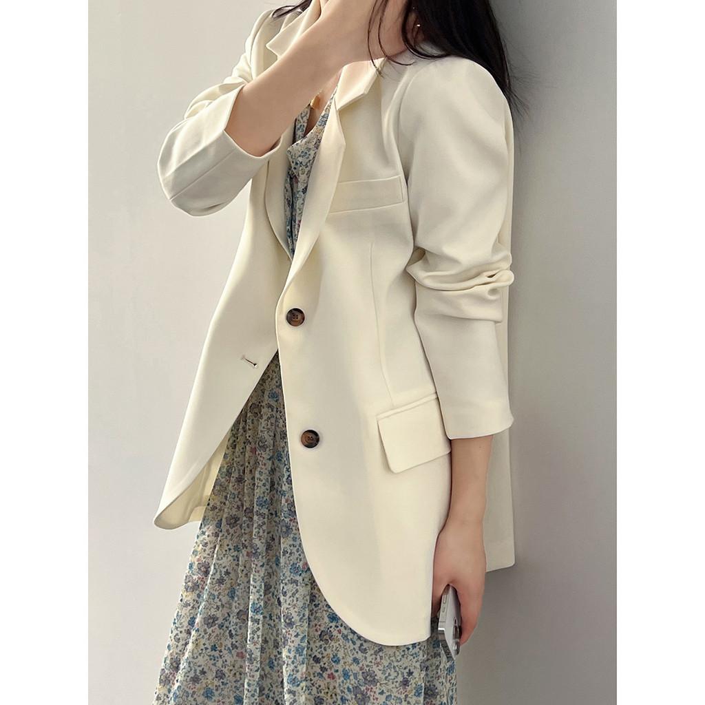 DANDT 西裝外套女2024春季新款休閑質感高級小眾寬松西服上衣80712(24 APR Ian) 歐美服飾