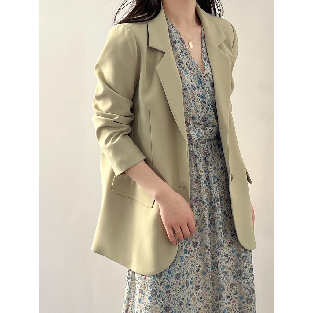 DANDT 西裝外套女2024春季新款休閑質感高級小眾寬松西服上衣80712(24 APR Ian) 歐美服飾