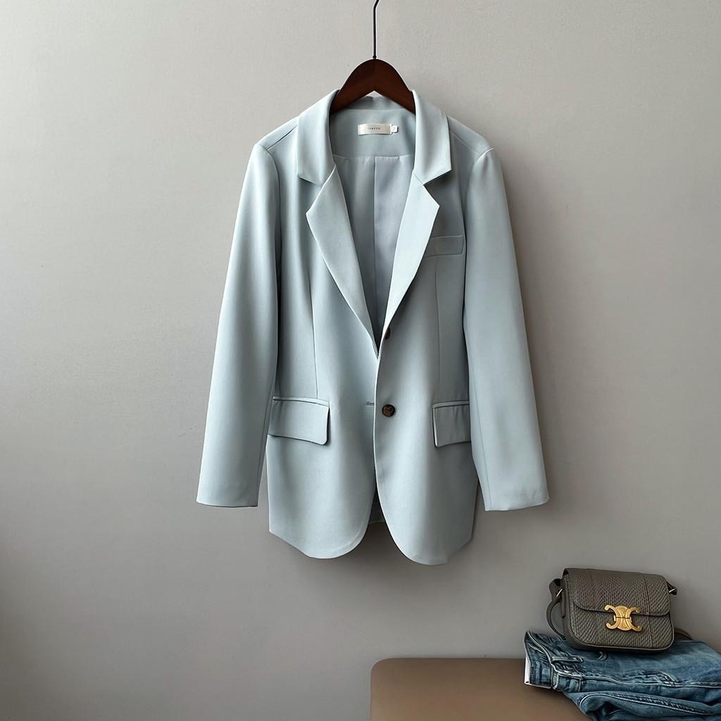 DANDT 西裝外套女2024春季新款休閑質感高級小眾寬松西服上衣80712(24 APR Ian) 歐美服飾