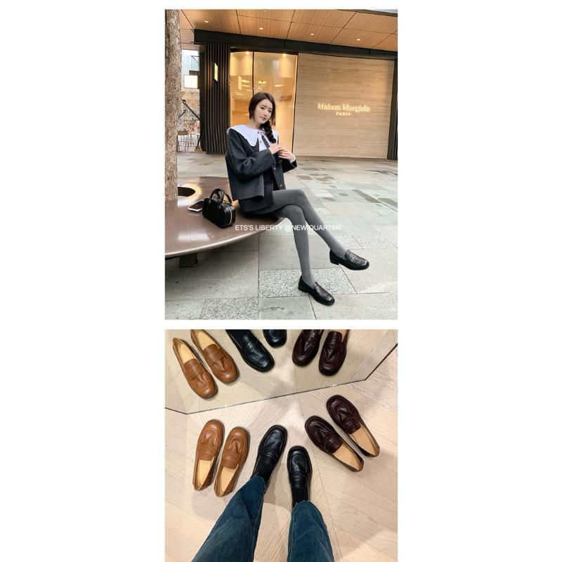 真皮樂福鞋DANDT時尚牛皮英倫復古套腳樂福鞋24 FEB LON）同風格請在賣場搜尋-歐美女鞋