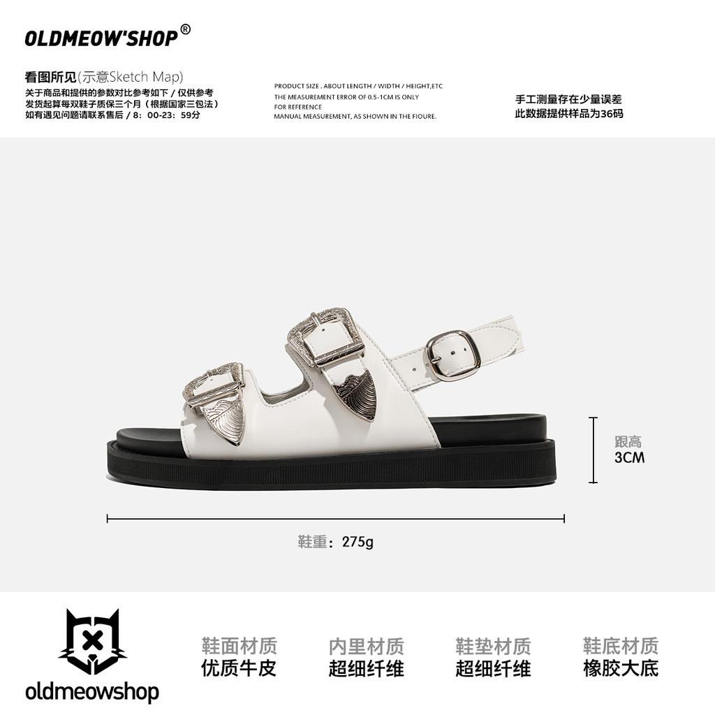 DANDT黑色一字帶羅馬涼鞋女年新款夏季平底時尚ins潮百搭(24 APR TA)同風格賣場搜尋-歐美女鞋