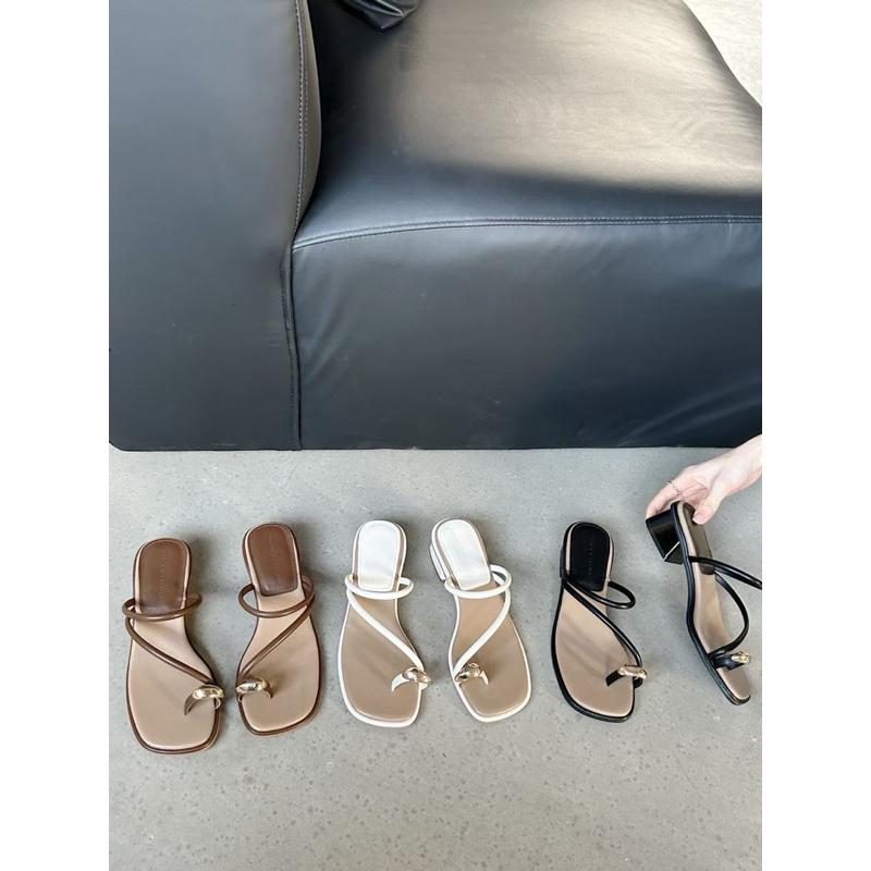 條帶涼鞋DANDT百搭韓系條帶套趾裝飾涼拖（24 APR WXY 793-1）同風格請在賣場搜尋-華流女鞋