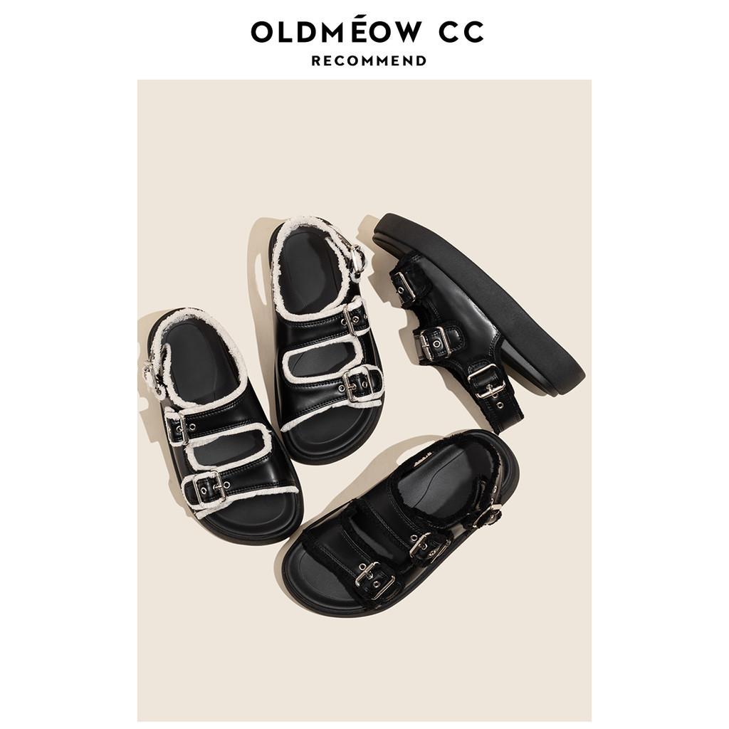 DANDT厚底真皮運動一字扣涼鞋女新款夏季百搭毛毛羅馬鞋(24 APR TA)同風格賣場搜尋-歐美女鞋