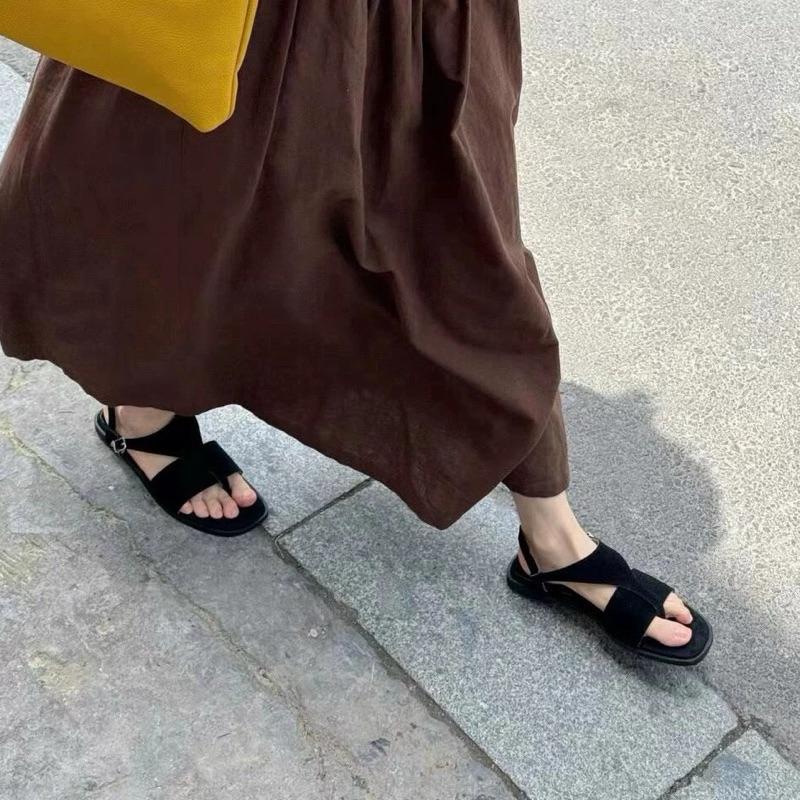 真皮涼鞋DANDT時尚羊皮露趾夾腳真皮涼鞋（24 AUG TA）同風格請在賣場搜尋-華流女鞋