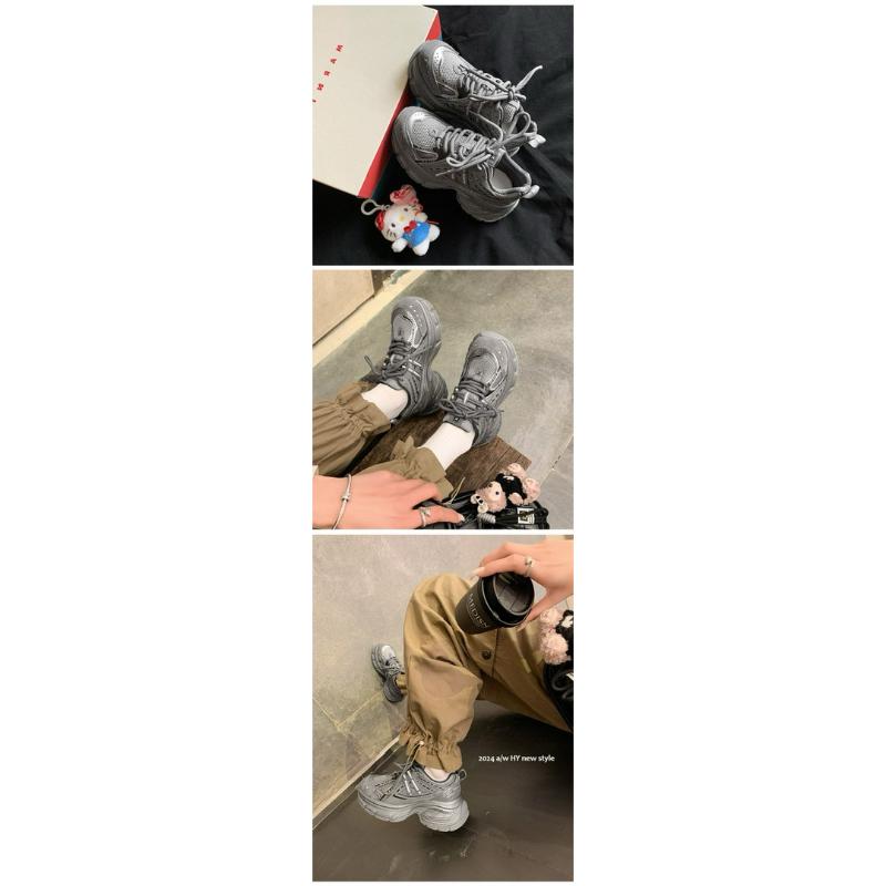 厚底休閒鞋DANDT時尚原色混搭透氣老爹休閒鞋（24 DEC BHS）同風格請在賣場搜尋-歐美女鞋