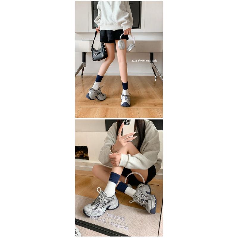 厚底休閒鞋DANDT時尚原色混搭透氣老爹休閒鞋（24 DEC BHS）同風格請在賣場搜尋-歐美女鞋