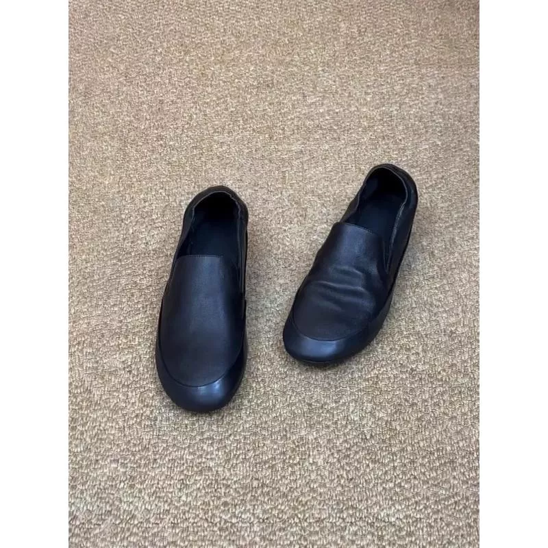 真皮樂福鞋DANDT時尚圓頭柔軟小坡跟懶人鞋（25 JAN TA）同風格請在賣場搜尋-歐美女鞋