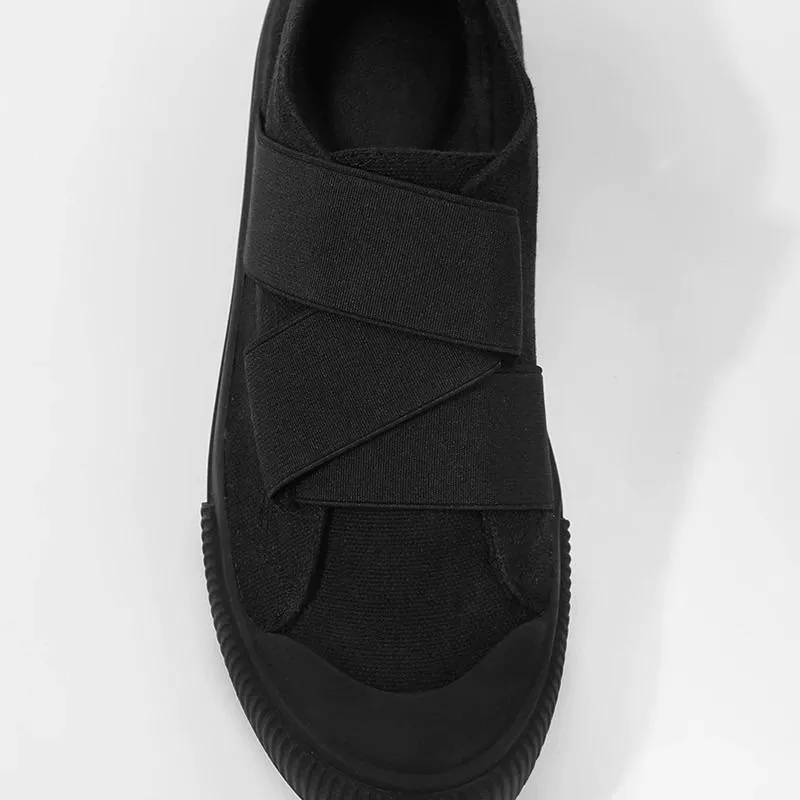 帆布休閒鞋DANDT時尚羊皮墊帆布繃帶日系休閒鞋（25 JAN TA）同風格請在賣場搜尋-歐美女鞋