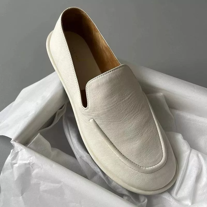 真皮樂福鞋DANDT時尚牛皮柔軟質感百搭懶人樂福鞋（25 JAN TA）同風格請在賣場搜尋-歐美女鞋