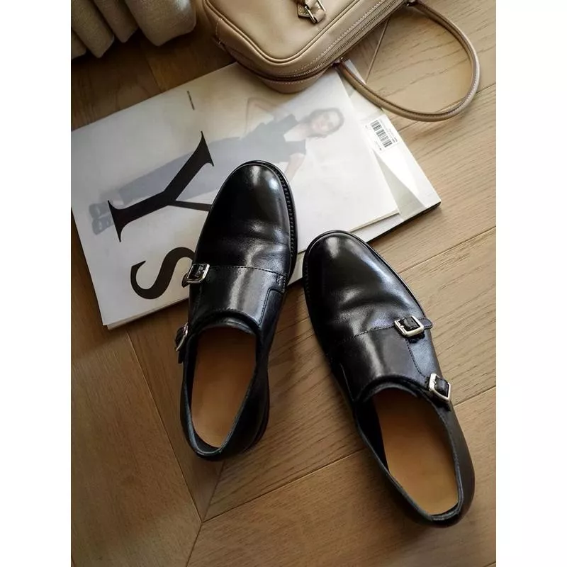 真皮樂福鞋DANDT時尚牛皮英倫復古牛津釦帶樂福鞋（25 JAN TA）同風格請在賣場搜尋-歐美女鞋