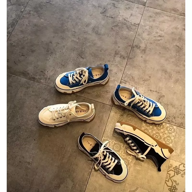 帆布休閒鞋DANDT時尚厚底解構舒適帆布休閒鞋（25 FEB TA）同風格請在賣場搜尋-歐美女鞋