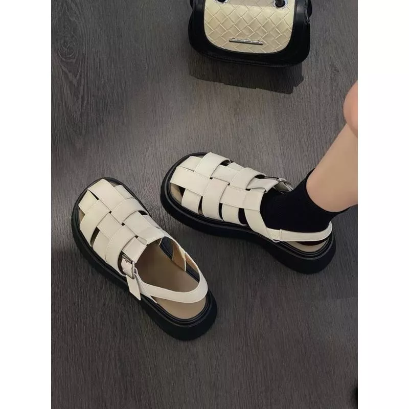 鏤空涼鞋DANDT潮流大編織鏤空厚底涼鞋（25 MAR WXY 59-1）同風格請在賣場搜尋華流女鞋