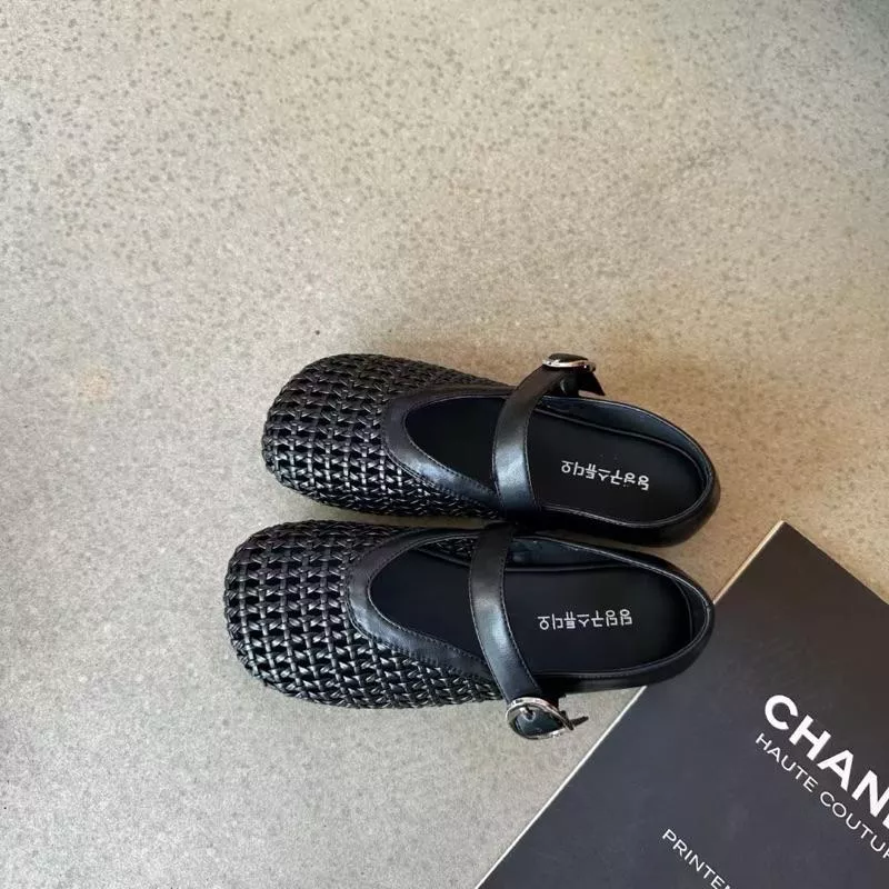 平底鞋DANDT潮流鏤空編織芭蕾舞平底鞋（25 MAR WXY 8206）同風格請在賣場搜尋華流女鞋