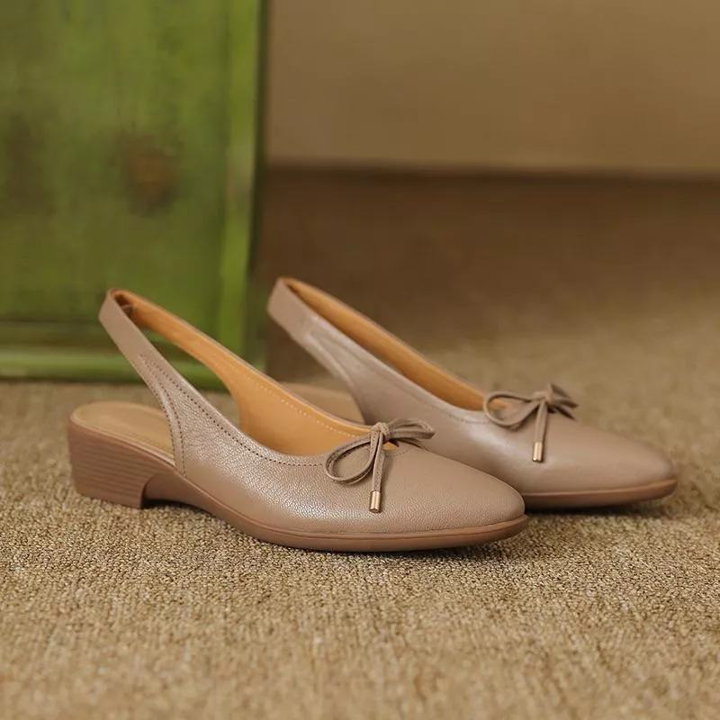 真皮娃娃鞋DANDT時尚牛皮手工編織圓頭娃娃鞋（25 APR LON）同風格請在賣場搜尋-歐美女鞋