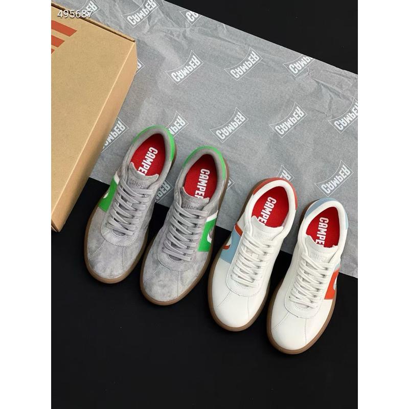 真皮休閒鞋DANDT時尚植鞣牛皮復古拼色柔軟德訓鞋（25 APR LUC)同風格請在賣場搜尋-外銷女鞋