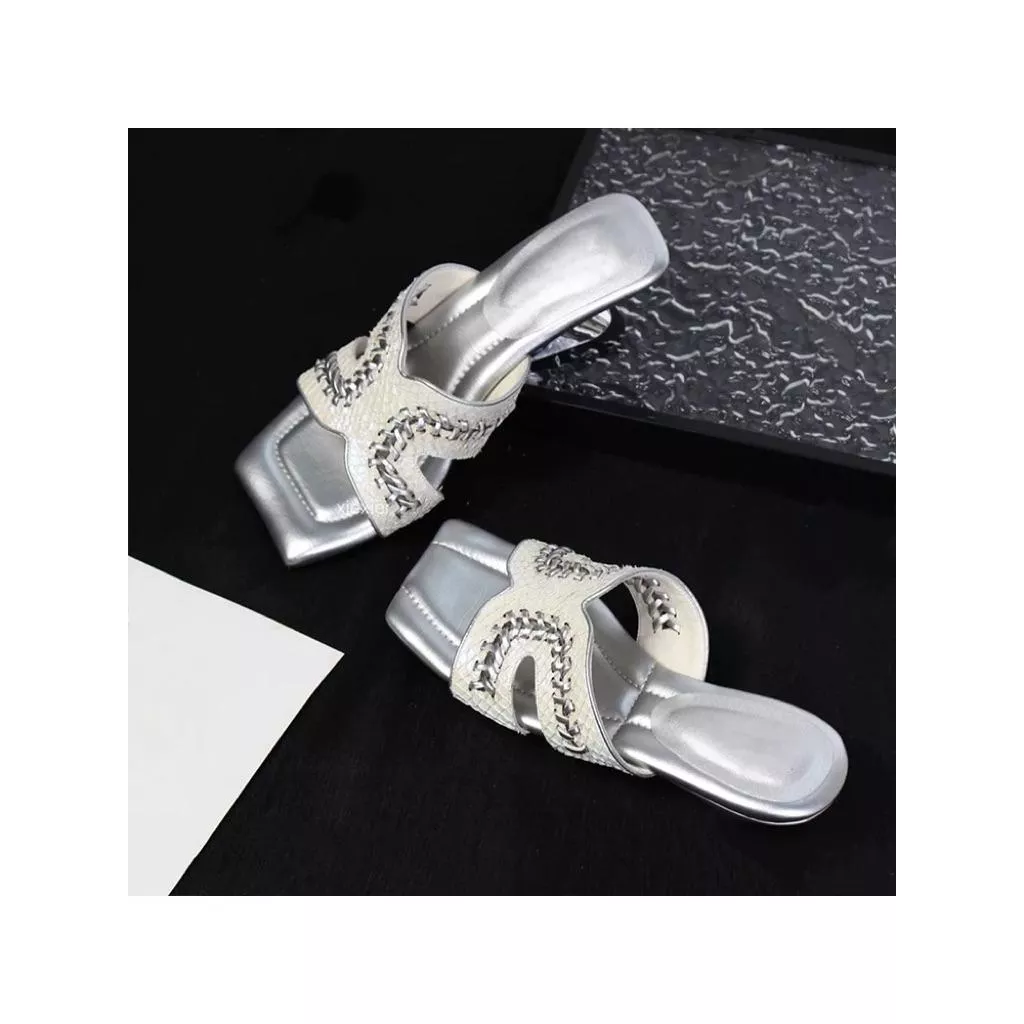 真皮涼鞋DANDT時尚羊皮坡跟編織鏤空涼鞋（25 JUL TA PEA)同風格請在賣場搜尋-歐美女鞋