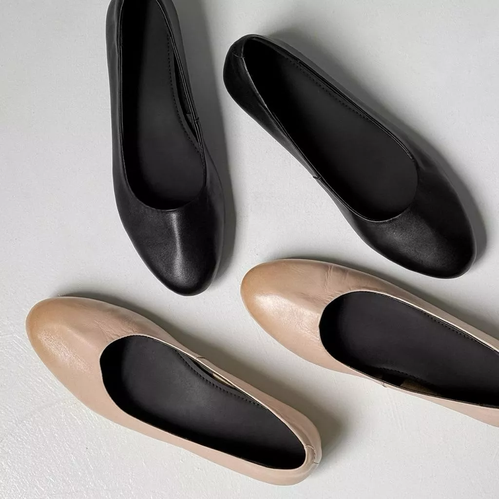 真皮平底鞋DANDT時尚牛皮氣質圓頭通勤休閒平底鞋（25 SEP LON)同風格請在賣場搜尋-歐美女鞋