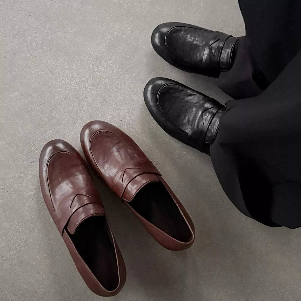 真皮樂福鞋DANDT時尚牛皮靜音底內增高樂福鞋（26 MAR BHS)同風格請在賣場搜尋-歐美女鞋