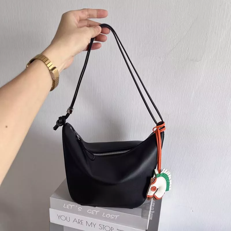 DANDT 氣質Q彈真皮包~hobo腋下吊牀包頭層牛皮單肩包簡約斜跨女包(23 JULY THU) 歐美包款