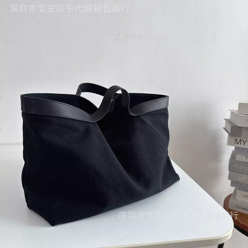 DANDT 極簡風，簡約而不簡單，帆布配頭層牛皮tote手提包(23 JULY THU) 歐美包款