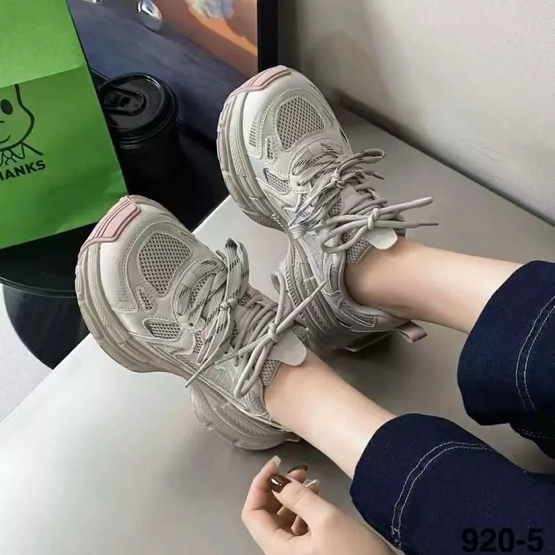 休閒鞋DANDT潮流真皮網面拼色老爹休閒鞋（25 MAR WXY 02-896）同風格請在賣場搜尋華流女鞋
