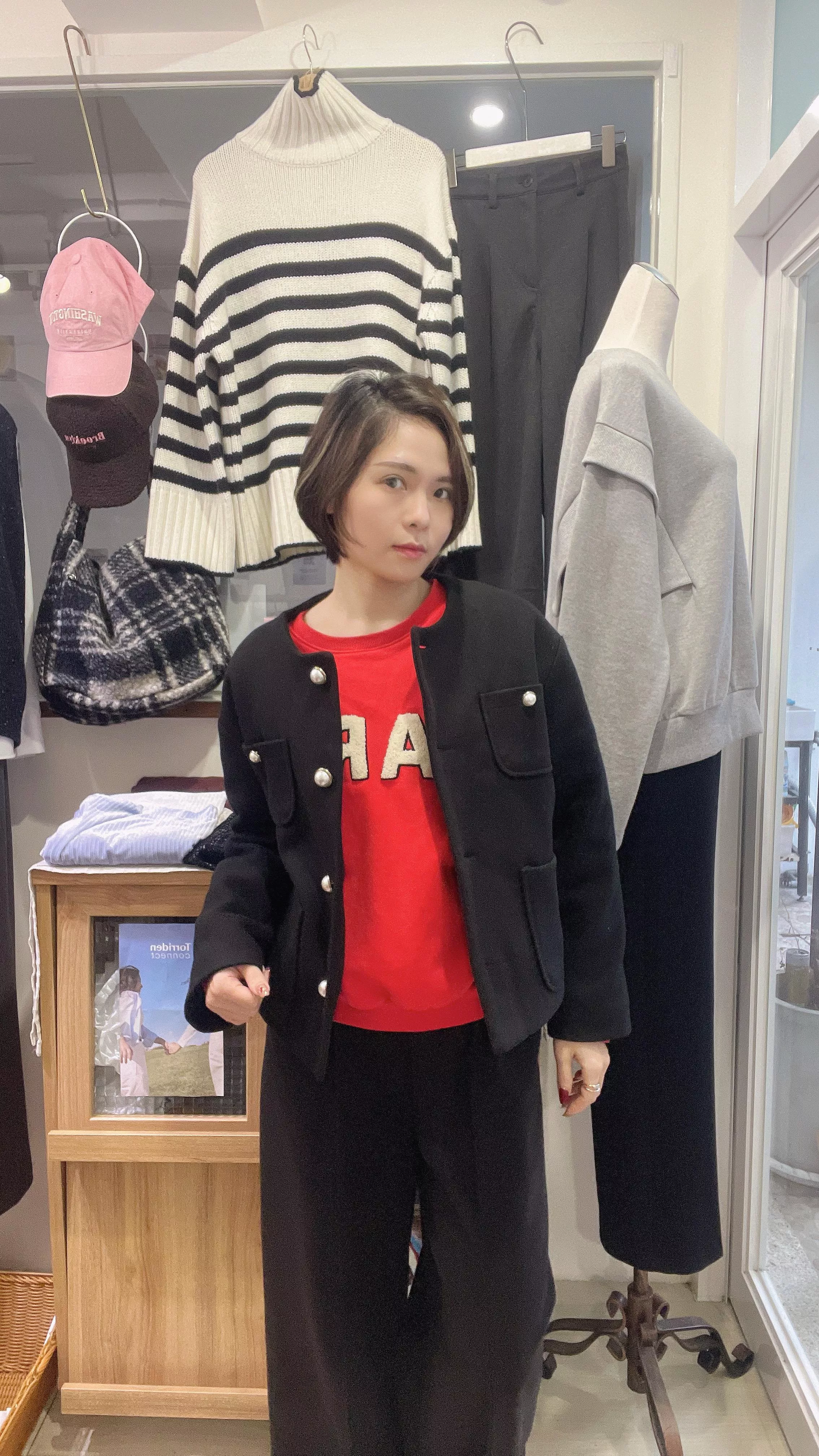 小香風金釦外套