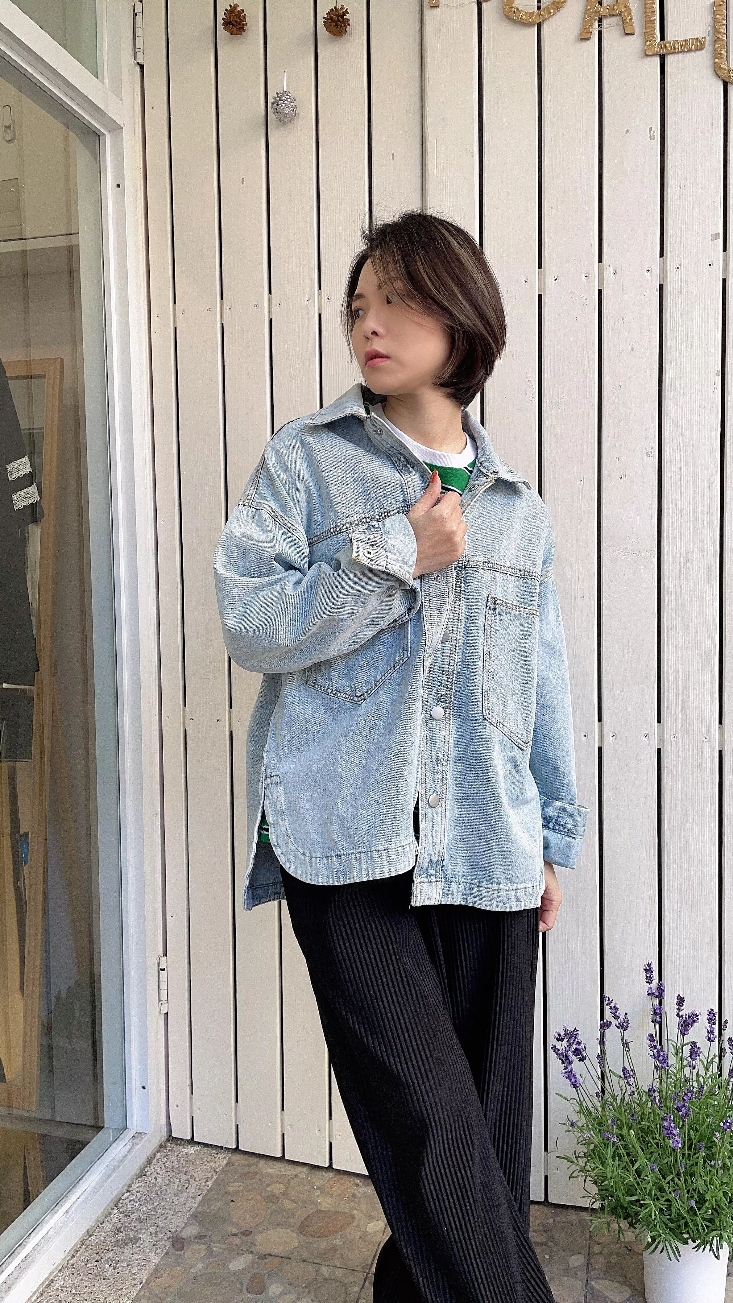 文青感牛仔外套