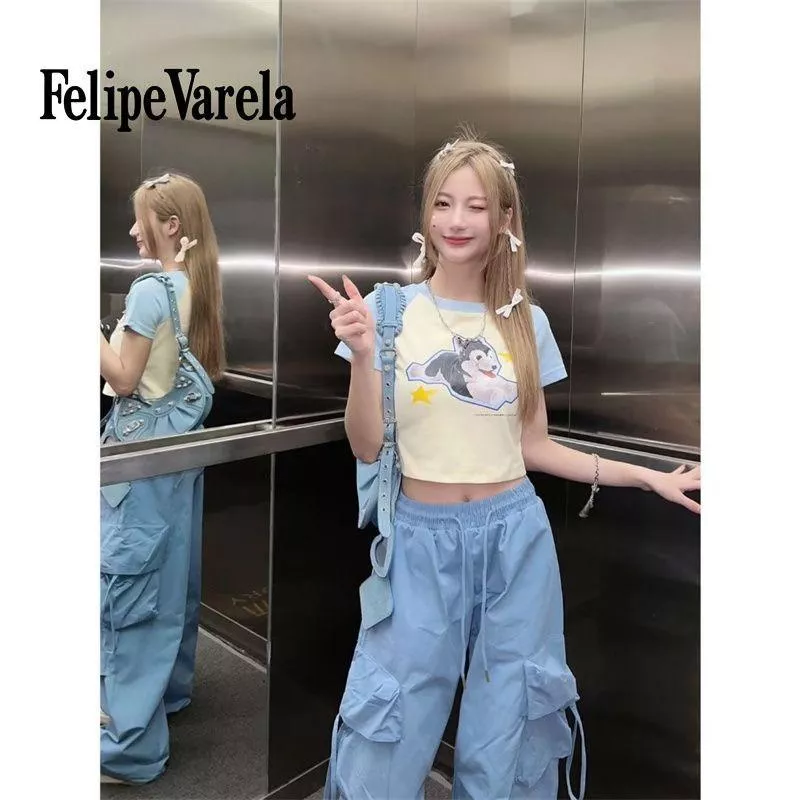 夏季多巴胺女孩二哈上衣