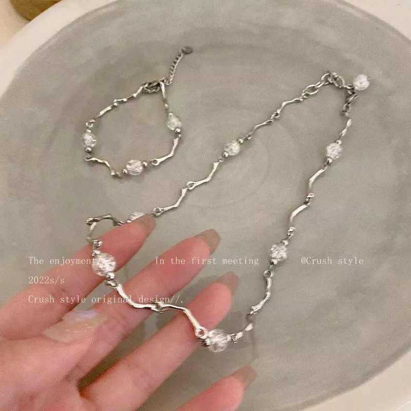 冷淡風網紅百搭不規則頸鏈