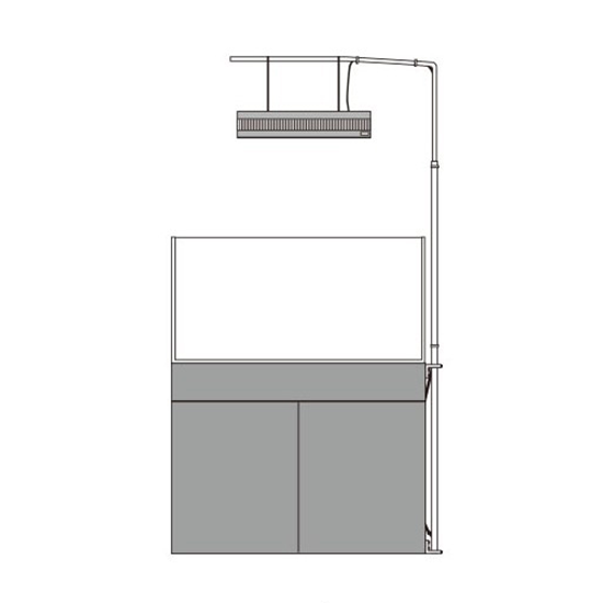 W90×D45cm索拉RGB專用燈架│日本精品ADA專業水草植物造景LED燈具配件