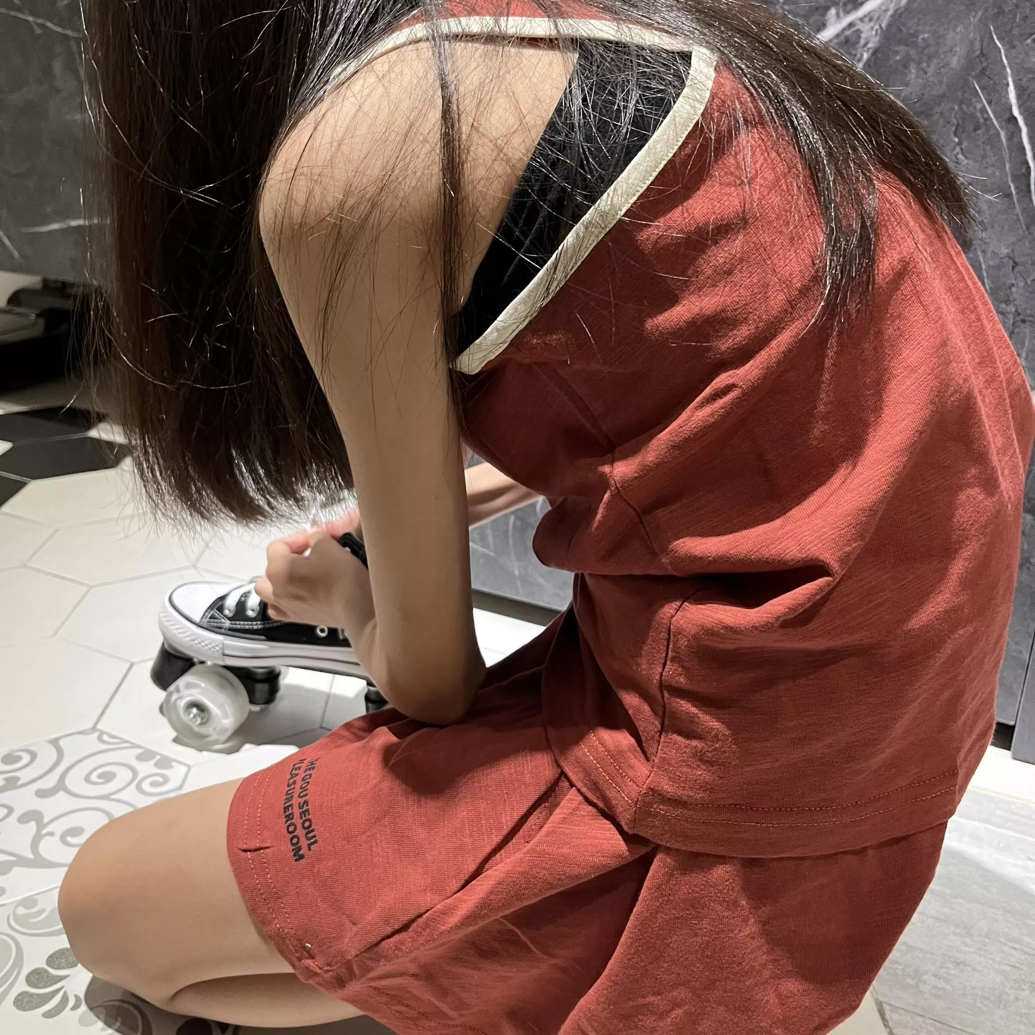 ＂現貨＂滾白邊休閒背心套裝